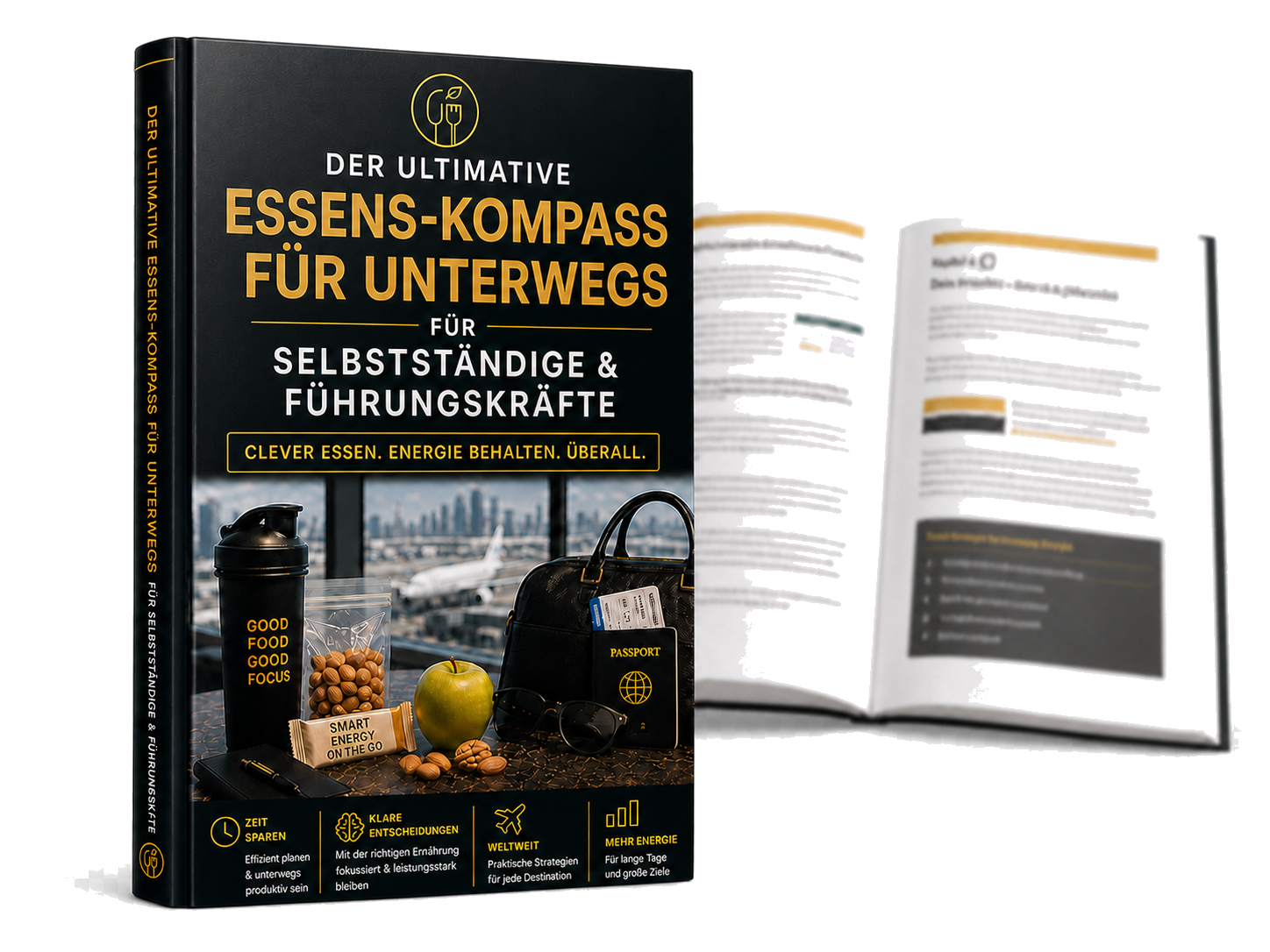 Mock-up des Reiseguides Essen unterwegs